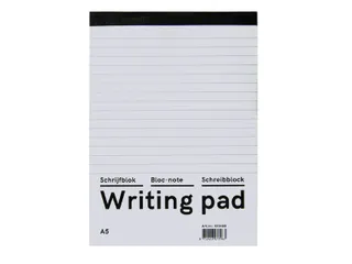 Schrijfblok Qbasic A5 lijn 160blz 60gr - 1