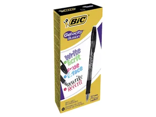 Gelschrijver Bic Gel-ocity illusion medium zwart - 5