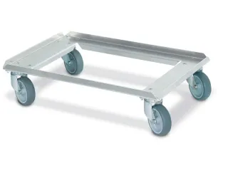 Rvs Onderwagen Euronormbakken 250kg Laadvlak 600x400mm Open Frame - 1