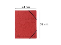 Elastomap z/klep. ge druckt 355g rood