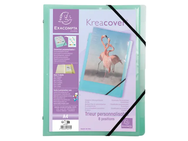 Sorteermap 8 ind KRE ACVER PASTEL geass