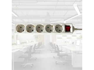 Stekkerdoos BRASQ 5 voudig 3 meter wit - 9