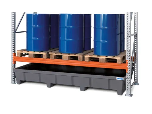 stellingopvangbak,v. palletstelling,v. vak B 2700mm,opvangvol. 600l