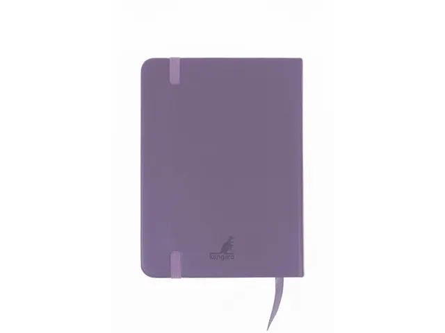 Schetsboek Kangaro A6 heather purple PU HC 80 vel 140gr roomwit met el
