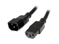 1 Meter Stroom Verlengkabel, C14 naar C13 Voedingskabel