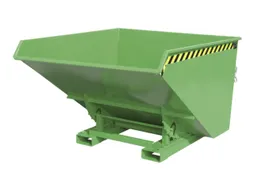 Kiepbak 1103x1570x1720mm 1.7m³ Afrolmechaniek Gelakt Ral6011
