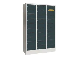 Postsorteerkast 1850x1230x500mm 3x10 Vakken Ral7035 Front Ral7016