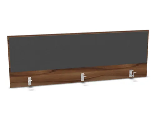 opzetpaneel bureau aanbouw achter NP-tiepolo nut antraciet 1600mm