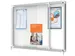Premium Plus vitrine intérieure, porte coulissante avec serrure, magn