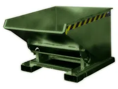 Kiepbak Hxbxd 835x1570x1260mm 0.90m³ Afrolmechaniek Gelakt Ral6011