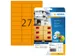 HERMA 5141 Gekleurde etiketten A4 63,5x29,6mm Neon Oranje 540 stuks