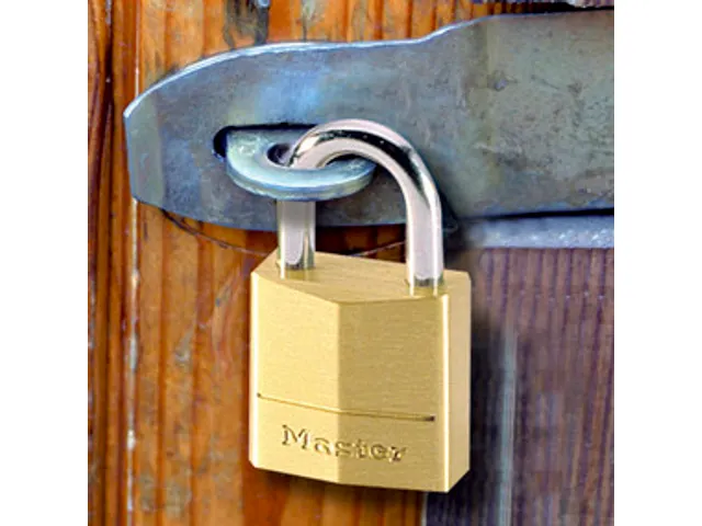 Hangslot MasterLock 4 gelijksluitend messing 20mm