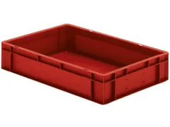 Euronorm-stapelbak 22l 120x600x400mm Wanden/bodem Gesloten Rood
