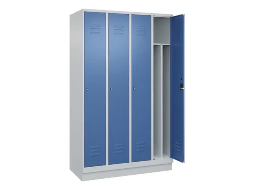 locker voor scheiding van kleding,HxBxD 1950x1200x500mm,4vak