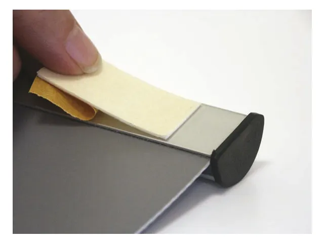 Deurbord Seco A4 zilver 26mm profiel