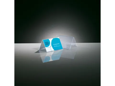 Tafelkaartje Sigel 100x60mm glashelder dakvorm doos a 10 stuks