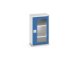 vitrinekast,HxBxD 900x525x350mm,2xStalen bodem,romp RAL7035