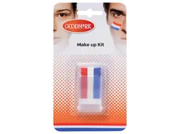Schminkstick rood/ wit en blauw