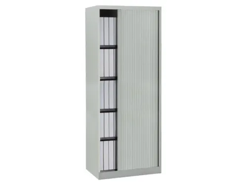 jaloeziedeurkast,HxBxD 1980x800x430mm,5 OH,romp lichtgrijs
