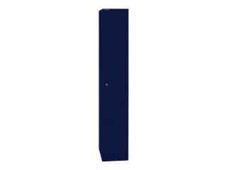 garderobekast,HxBxD 1802x305x457mm,1vak,cil.-slot,romp oxfordblauw - 1