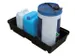 bac de rétention PE,p. bidons,vol. rétention 30l,HxlxP 155x805x405mm