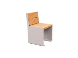 stoel,B 450mm,3latten,hout-zitting licht eikenhout,zitting H 450mm