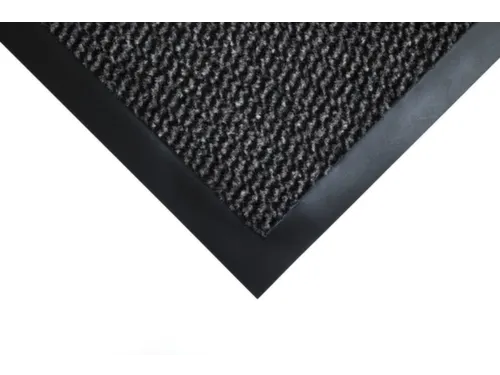 schoonloopmat,HxLxB 7x1500x900mm,zwart/staal