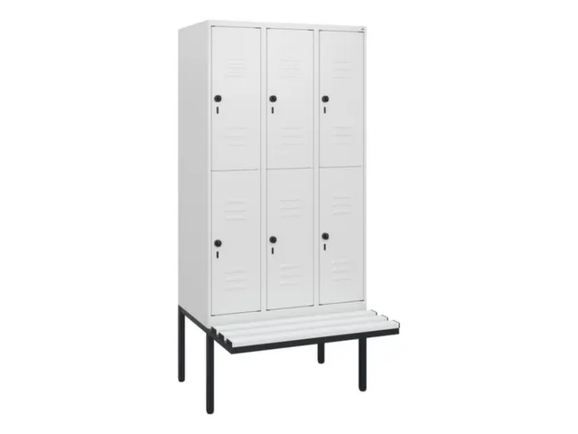 Dubbeldekse dekenkist,HxBxD 1950x900x815mm,3x2vak.,vak B 300mm