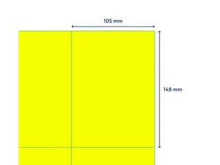 Etiket Rillprint 105x148mm fluorgeel 400 etiketten - 3