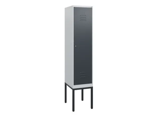 locker,HxBxD 1950x400x500mm,1vak,vak B 400mm,cil.-slot,voetonderstel