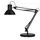 Unilux Success 66 bureaulamp met klem en voet Zwart