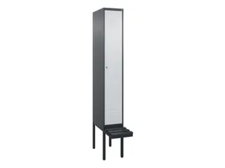 locker met bank,HxBxD 2120x300x815mm,1vak,vak B 300mm,cil.-slot - 1
