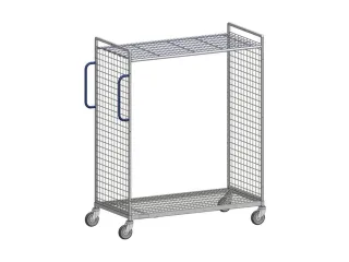 Verzamelwagen,Draagverm. 150Kg,2Etage(S),Draadgaasbodem,Verz. - 1