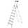 veiligheidsladder,eenzijdig,7 XXL treden,Stand H 1,5m,balk L 2,33m