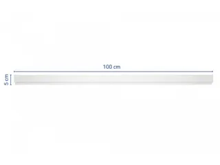 Aluminium wand klemlijst MAULgrip 100.5 cm Wit - 4