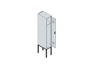 locker,HxBxD 1950x300x500mm,1vak,vak B 300mm,draaigrendel - 3
