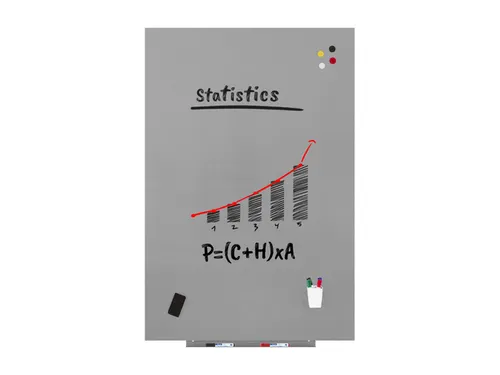Whiteboard Rocada Skinpro 100x150cm grijs gelakt