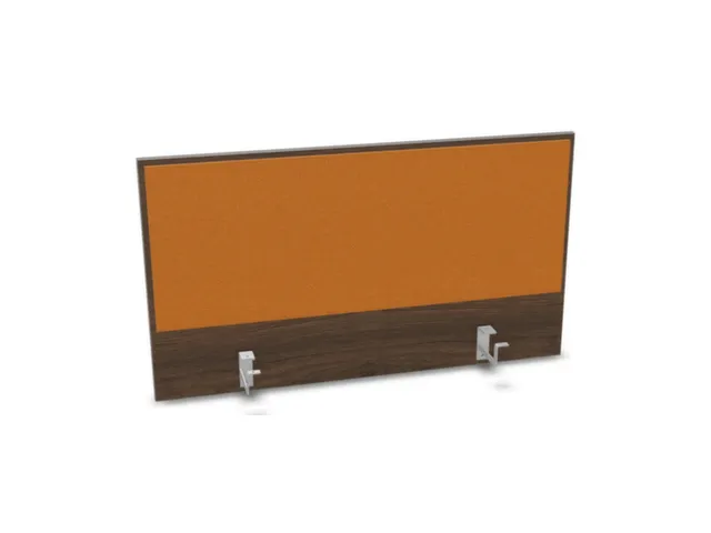 opzetpaneel bureau aanbouw achter NV bruin hickory BN3005-geel 1000mm