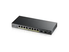 8-port GbE Unmanaged PoE Switch with GbE Uplink