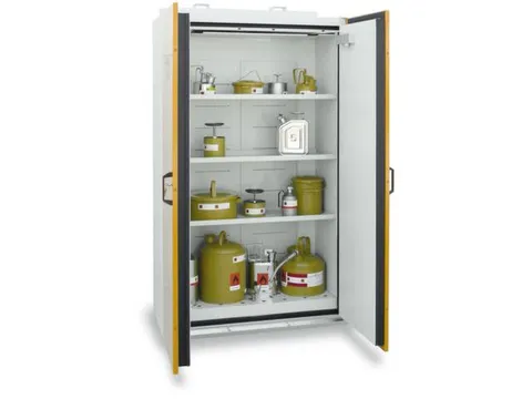 Veiligheidskast Hxbxd 1935x1190x598mm 2 Deuren Binnenzijde Rvs