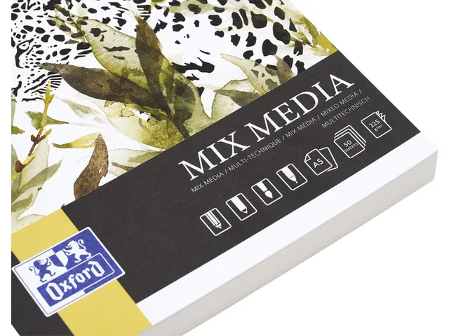 Tekenblok Oxford Mix Media A5 50 vel 225 gram