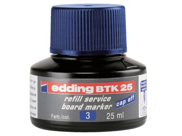 Viltstiftinkt edding BTK25 voor whiteboard blauw | EddingMarker.nl