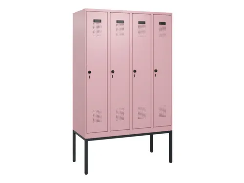schoollocker,HxBxD 1950x1200x500mm,4vak,vak B 300mm,draaigrendel