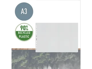 Recycle geperforeerde showtas, A3 landscape - 3