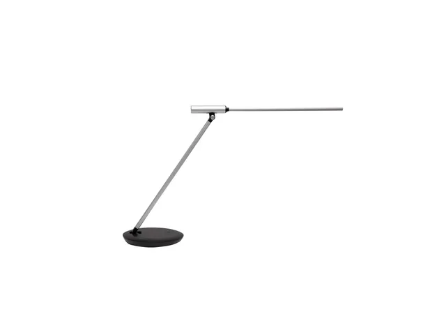 Bureaulamp MAULrubia zilvergrijs USB-poort dimbaar