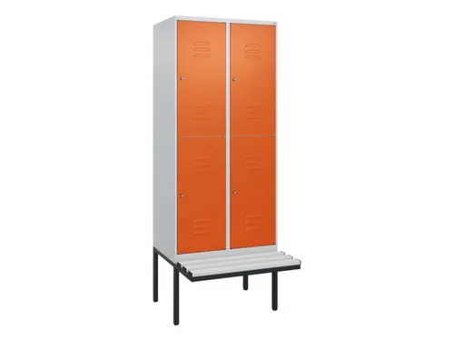 Dubbeldekse dekenkist,HxBxD 2120x800x815mm,2x2vak.,vak B 400mm