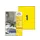 etiket Avery ILK 210x297mm 100 vel 1 etiket per vel geel