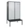PBM-locker met bank,HxBxD 2120x1200x815mm,4vak,vak B 300mm,cil.-slot