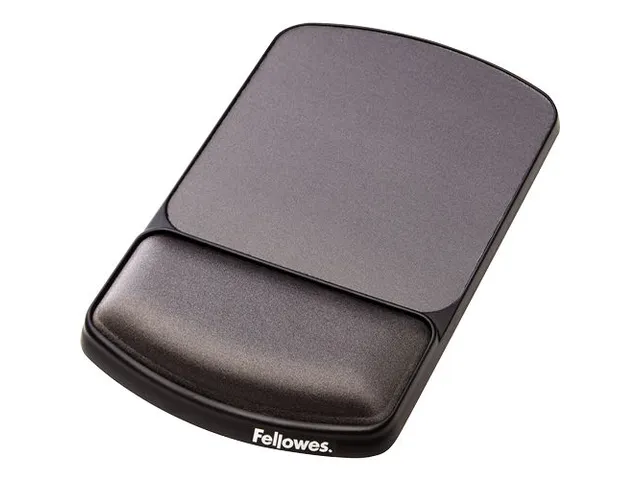 Muismat met polssteun Fellowes gel verstelbaar grafiet