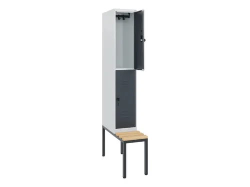 Dubbeldekse dekenkist,HxBxD 1950x300x815mm,1x2vak.,vak B 300mm